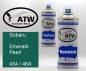 Preview: Subaru, Emerald Pearl, 434 / 46A: 400ml Sprühdose + 400ml Klarlack - Set, von ATW Autoteile West.
